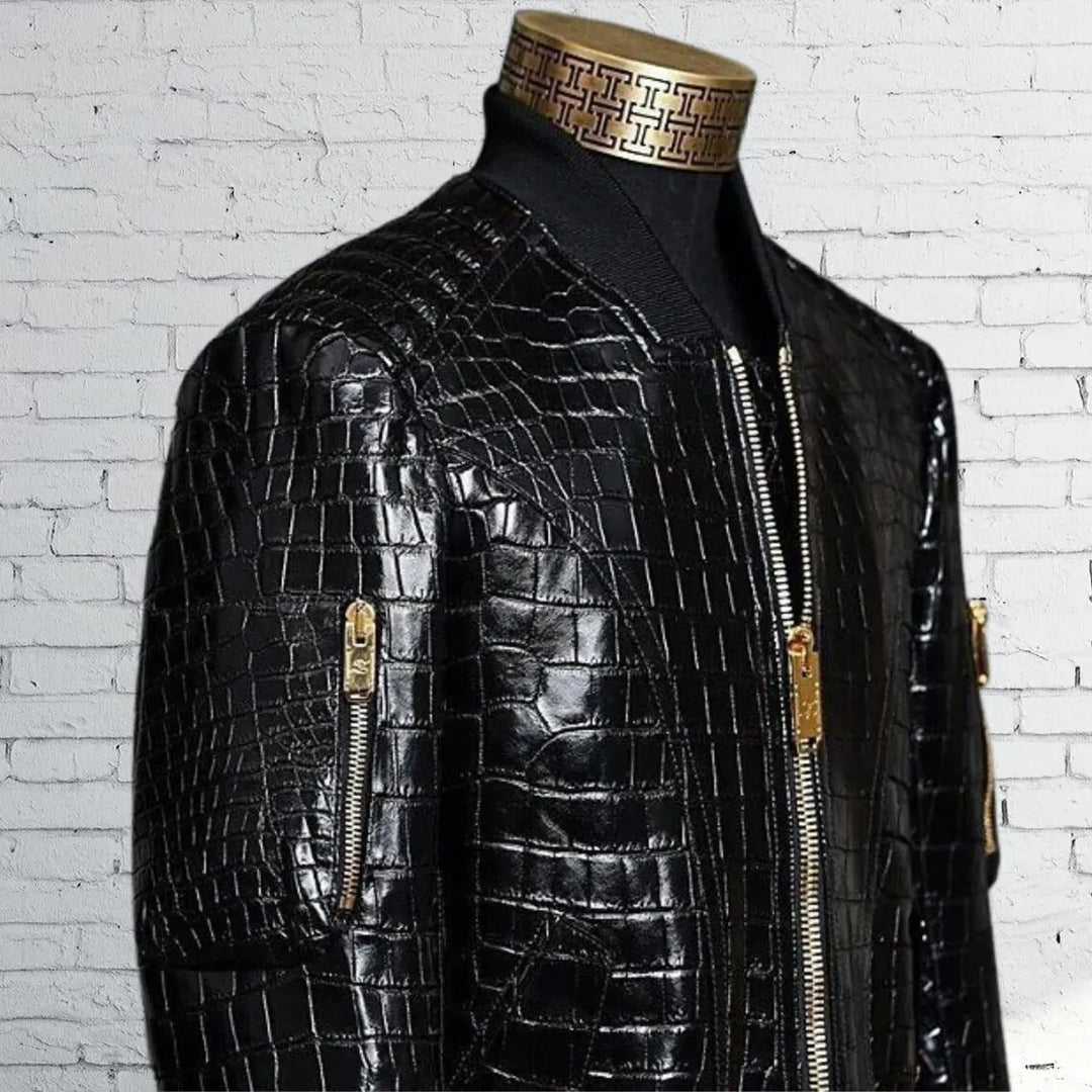 ジャケット・アウター doublet CROCODILE LEATHER TRACK JACKET doublet CROCODILE LEATHER TRACK JACKET